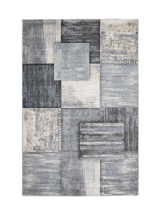 Biokarpet Alva 3568a 78 Син и Сив-80x150