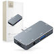 Tech-Protect V6 USB-C Docking Station με 4K PD Γκρι