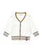 Kinder-Strickjacke Weiß Tia25078cd