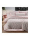 Pucioasa Set Huse Pentru Pilote 100% Bumbac 180x200cm Semidublu Cu Față De Pernă Și 1 Cearceaf Red Hearts