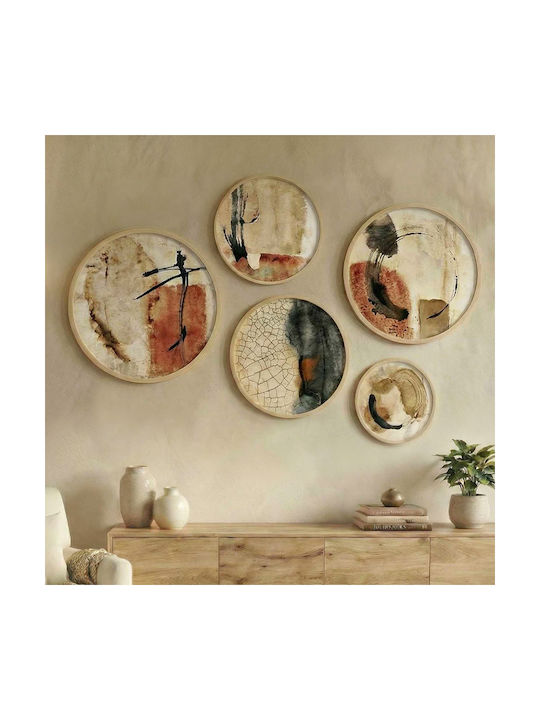 Megapap Set Plăcuțe Decorative din Lemn Nima 5 ...