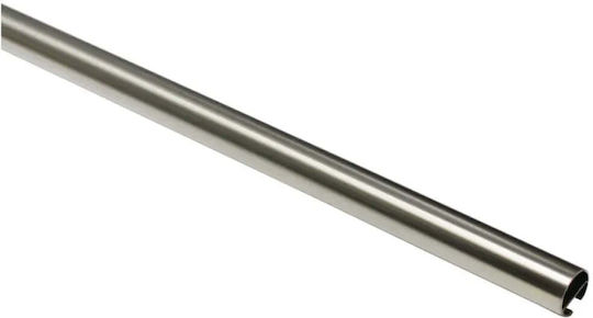 Gardinia Metallic Curtain Pole Single 160cm Optic