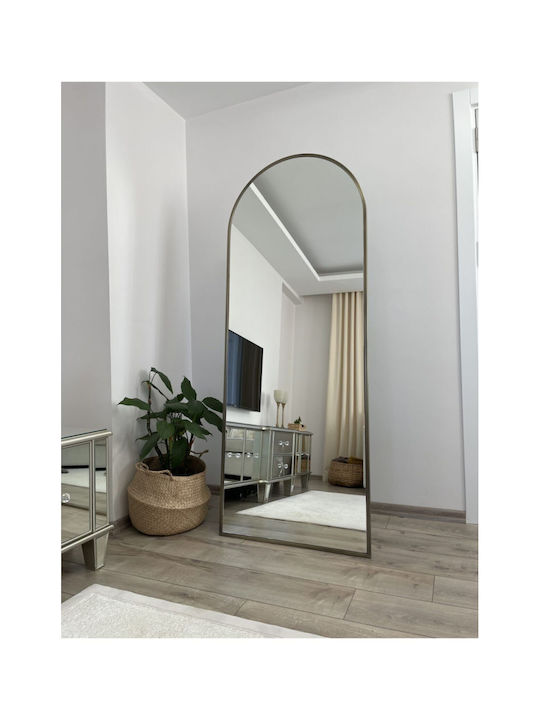 SteweHome Oval Mirror with Metal Frame 180x70cm