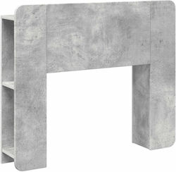 vidaXL Κεφαλάρι Κρεβατιού Ξύλινο Γκρι 119.5x80cm