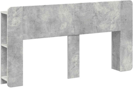vidaXL Tăblie De Pat Din Lemn Gri 154x80cm