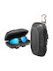 Spigen Sunglass Case Lock Fit Lf520 Acs09444 Universal Zipper Built In Metal Clip Bottle Opener Black