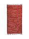 Biokarpet Leather Plain Rug Red-70x130