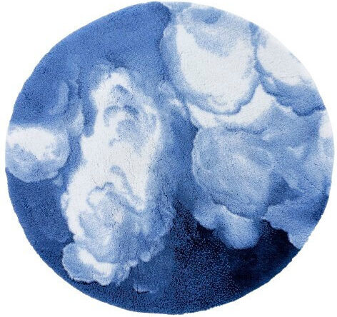 Abyss & Habidecor Badematte Rund 7411-364 Hellblau 80x80cm
