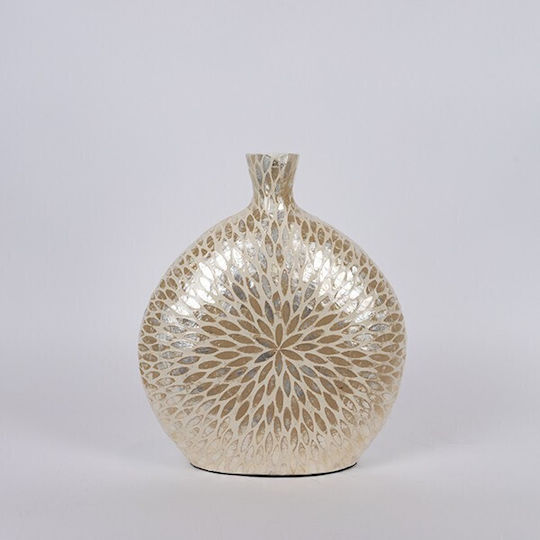 Dekorative Vase Weiß 34x12xH41cm