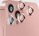 Full Glue Camera Protection Glass Back Metallic Frame Apple I Phone 12 Pro Max Rose Gold