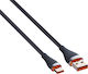 Ldnio USB 2.0 Kabel USB Typ-C männlich - USB-A 30W Schwarzes 2m