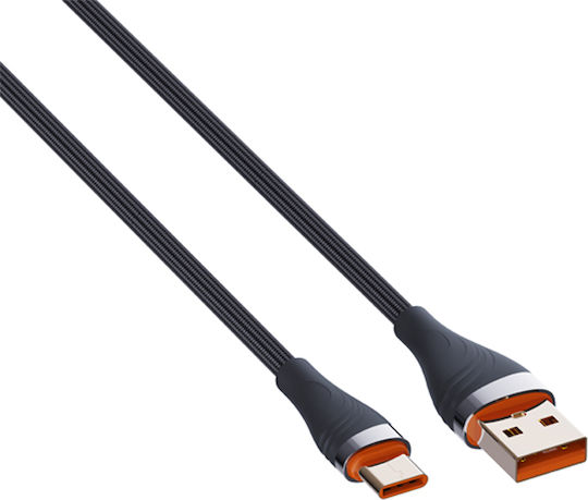 Ldnio USB 2.0 Kabel USB Typ-C männlich - USB-A 30W Schwarzes 2m