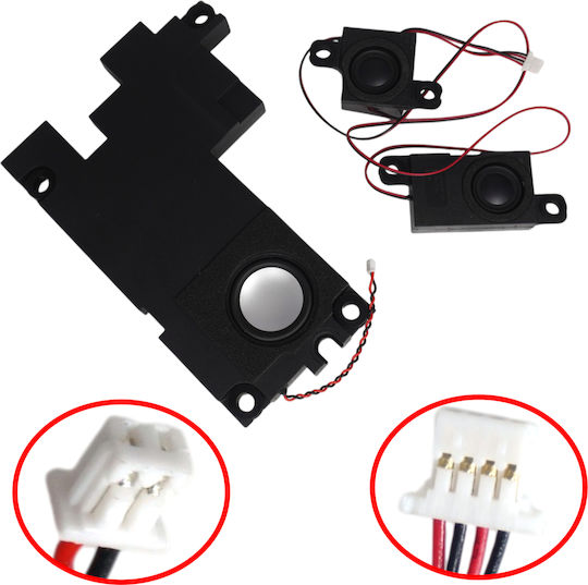 Speaker Set Pair Laptop Dell Xps 15 L501x L502x P11f L502x-1633 L502x-9605 Tf8vd 0tf8vd Pn57g 0pn57g Cn-0pn57g Cn-0tf8vd Subwoofer Speakers Left Right Code 1-spkr370