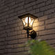 Lumină Solară de Perete 50lm cu Lumină Albă Caldă IP44 21x21cm