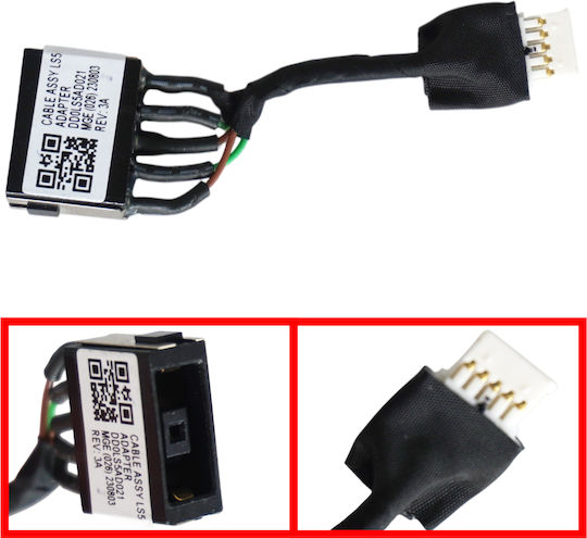 Lenovo Dc Power Jack Socket for Ideapad Yoga Slim 7-15imh05 82ab 82ae Creator 7-15imh05 82ds Dd0ls5ad021 5c10s30099 5.4cm 5pins with Cable