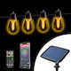 Set 25 Lămpi Solare Suspendate Ghirlandă 1.5W Bluetooth cu Fotocelulă și Telecomandă IP65