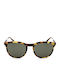 Sandro Unisex Sunglasses with Brown Frame and Green Lens
