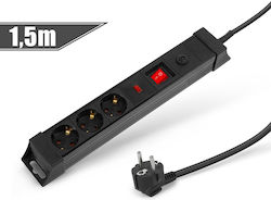 Power Strip Safety 6 Sockets with Cable 1.5m