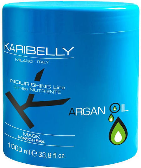 Karibelly Μάσκα Μαλλιών για Επανόρθωση με Argan Oil 1000ml