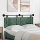 vidaXL Fabric Bed Headboard Cushion Light Blue ...
