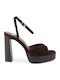 Suede Sandals Brown