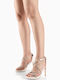 Women's High Heel Sandals Thin Heel with Strass White