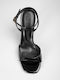 Patent Leather Black Sandals