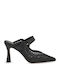 Mules With High Heel In Black Colour