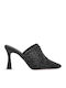 Mules With High Heel In Black Colour