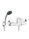 Ferro Mixing Shower Faucet Complete Set Silver