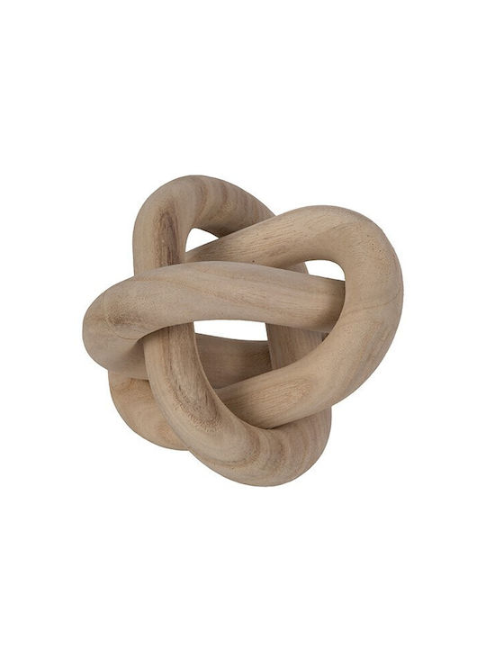Wooden Beige Knot 15x2.5x10cm 819-01698 Estheti 819-01698