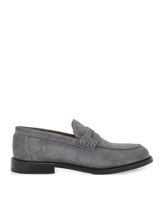 Wildleder Herren Mokassins in Grau Farbe