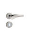 Conset Front Door Lever with Rosette Right C1435 with Mouthpiece Nickel C1425RUS05S04