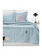 Guy Laroche Kylian Tagesdecken King Size aus Polyester Denim 250x240cm 2Stücke