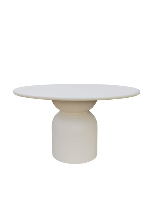 Kazvin Masă Rotundă de Dining din Beton Bej 130...