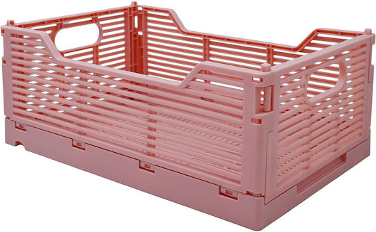 Sidirela Καλάθι Αποθήκευσης Πλαστικό Ροζ 40x30x15.5cm Sidirela Καλάθι Αποθήκευσης Πλαστικό Ροζ 40x30x15.5cm
