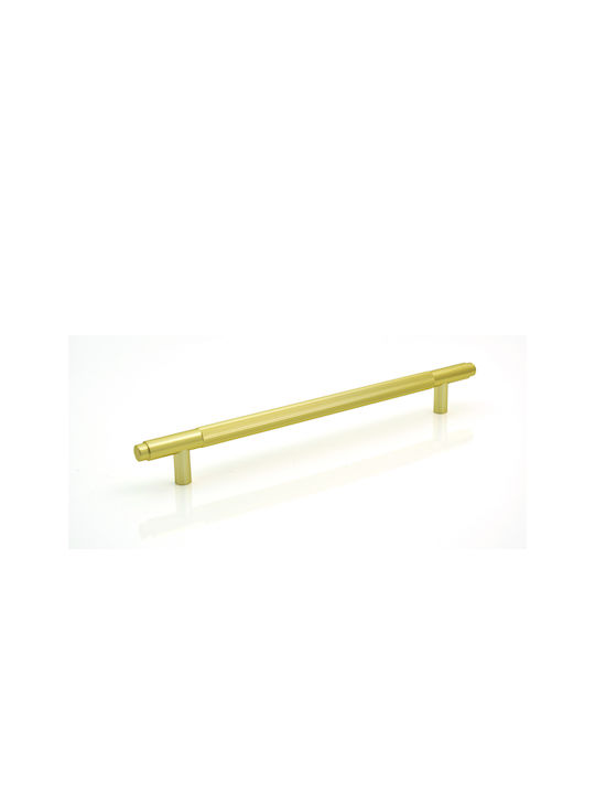 Conset Furniture Handle Metal Gold Dark Matte with Hole Centers 140mm C1553-128C59C59-1