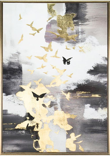 Canvas Painting Multicolored Gold 50x70cm Espiel