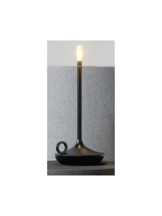 Inlight Decorative Table Lamp Warm to Cool White Wax Polish