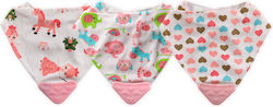 Lorelli Pink Hearts Stoff Bandana mit Bügelvers...