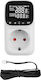 Sinotimer Stc-916l-eu Thermostat Socket 16a 230v Heating Cooling Temperature Control Lighting External Sensor Timer 3680w