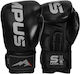 Olympus Sport Boxing Gloves Leather for Competition Black