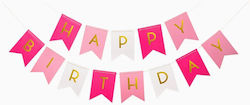 Ghirlandă Roz și Fucsia Happy Birthday