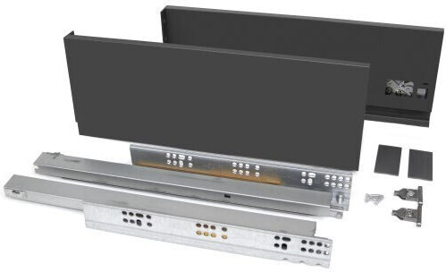 Συρταρι Φρενο Emuca Vertex 3d 131x500mm Ανθρακι 40kg