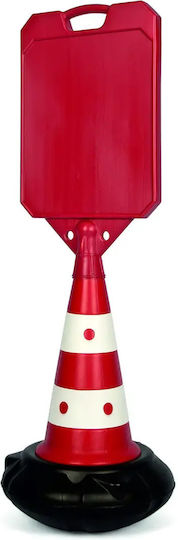 Plastic Floor Sign Cone Code Te-17 White