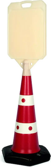 Plastic Floor Sign Cone Code Te-09 White