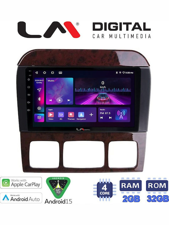 LM Digital Auto-Audiosystem für Mercedes-Benz S-Klasse 1998 > 2005 Bluetooth USB Eingebautes Wi-Fi GPS Apple CarPlay Android Auto
