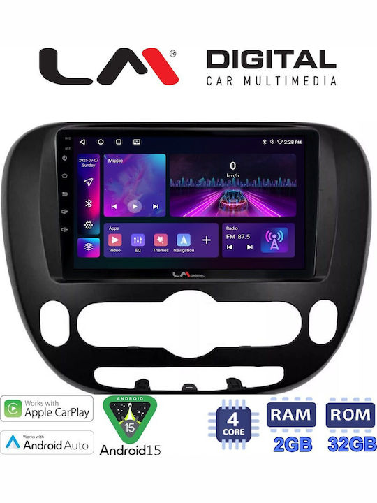 LM Digital Auto-Audiosystem für Kia Seele 2014 Bluetooth USB Eingebautes Wi-Fi GPS Apple CarPlay Android Auto
