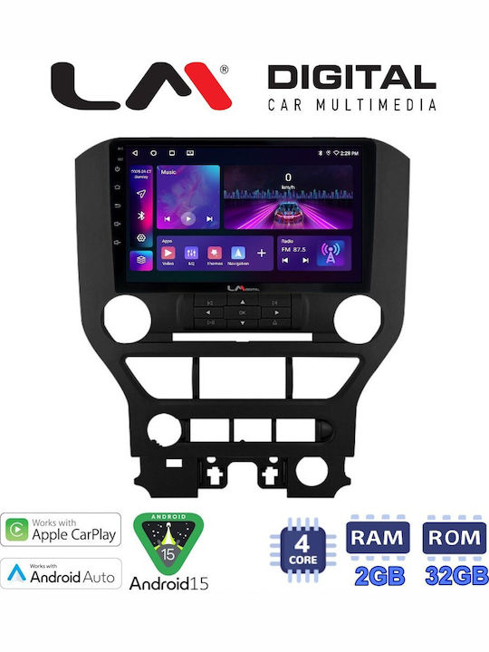 LM Digital Auto-Audiosystem Für Ford Mustang 2015 Bluetooth USB Eingebautes Wi-Fi GPS Apple CarPlay Android Auto LM ZA4240