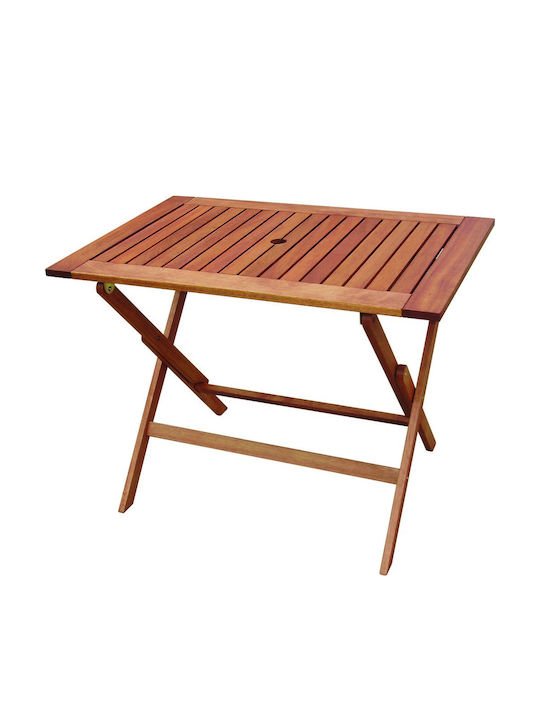 Masa Pliabilă De Exterior Din Plastic Roșu Shorea 100x65x73cm